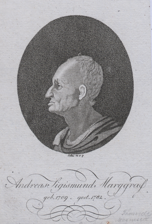 Andreas Sigismund Marggraf (3.3.1709 - 7.8.1782)